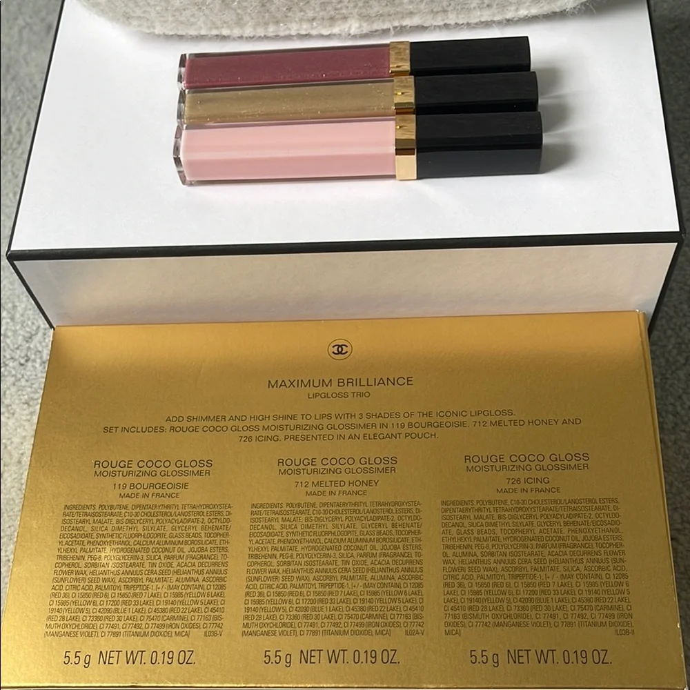 CHANEL Maximum Brilliance Lipgloss Trio